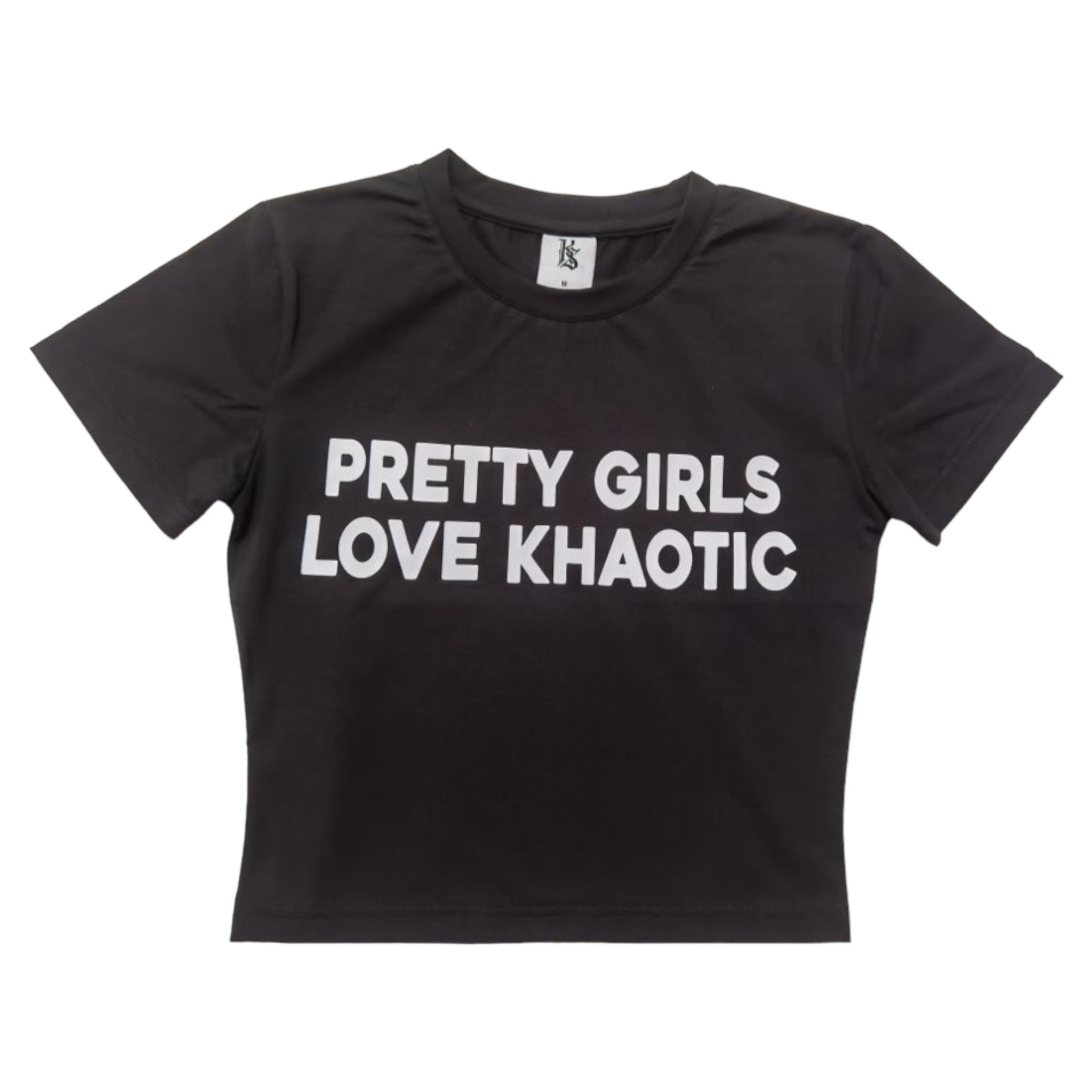 Pretty Girls Love Khaotic "Black" Baby Tee