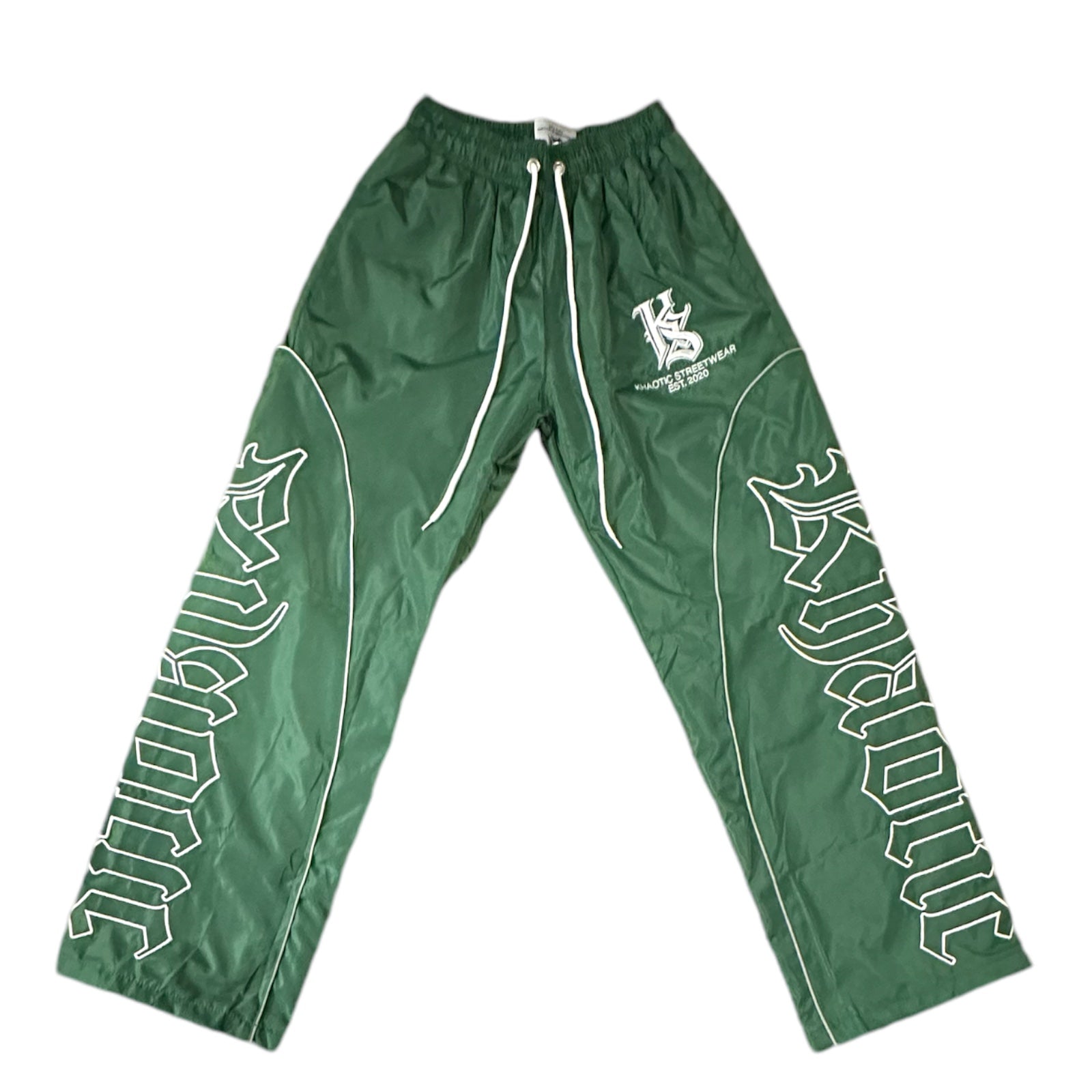 Khaotic Mirror Nylon Pants “Green”