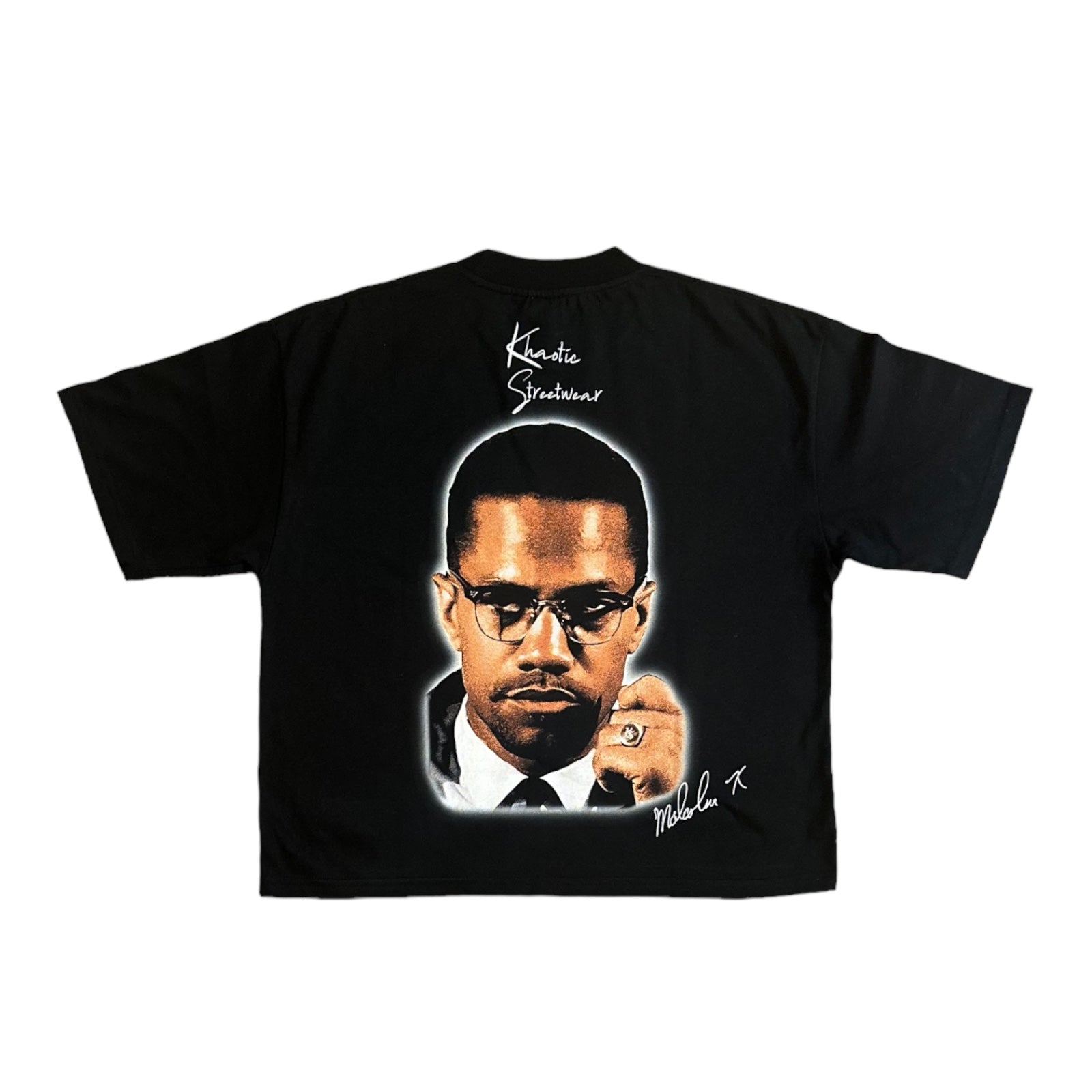 Khaotic Malcolm X  Black (Cropped)