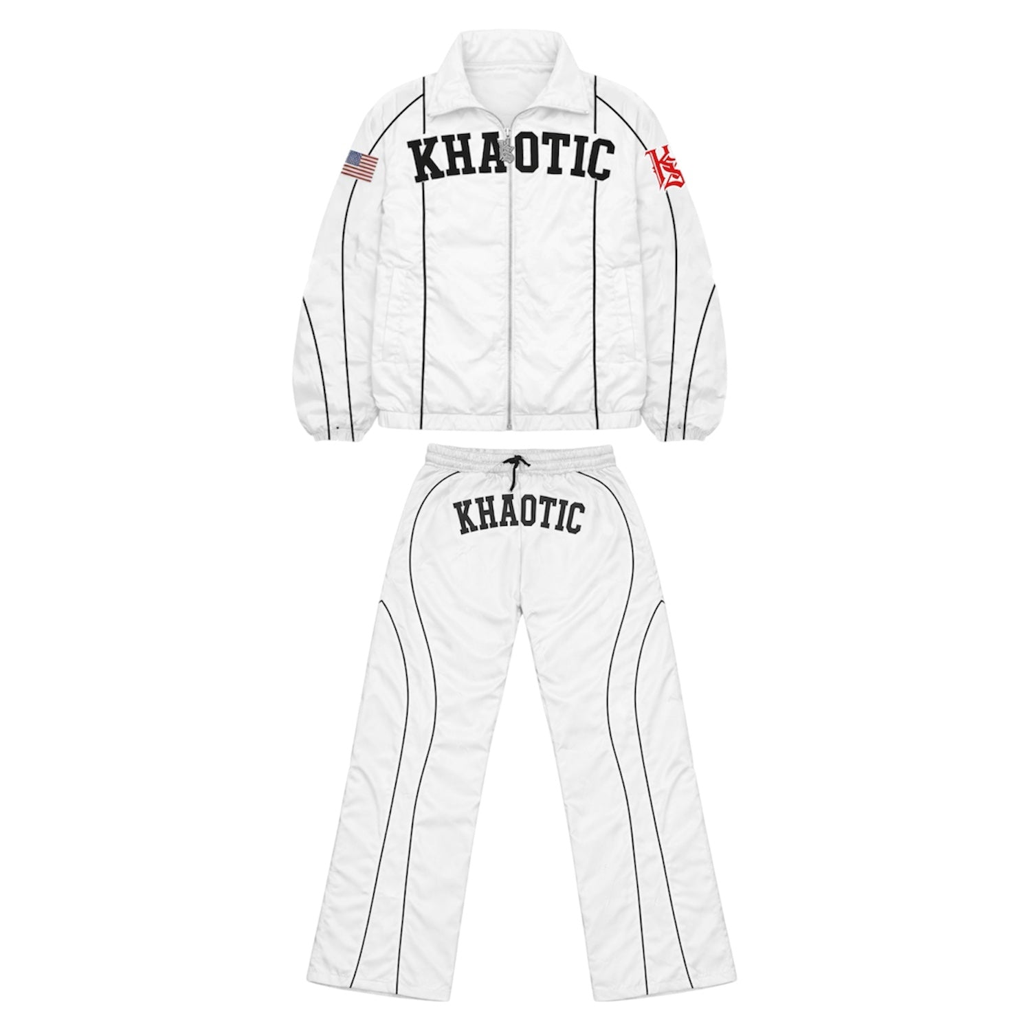 KHAOTIC Heritage Nylon Track Set “White”